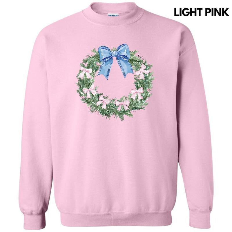 Wreath Of Bows Sweatshirt 'NLB' T-Shirts, Hoodie | InkThreadWorks.com