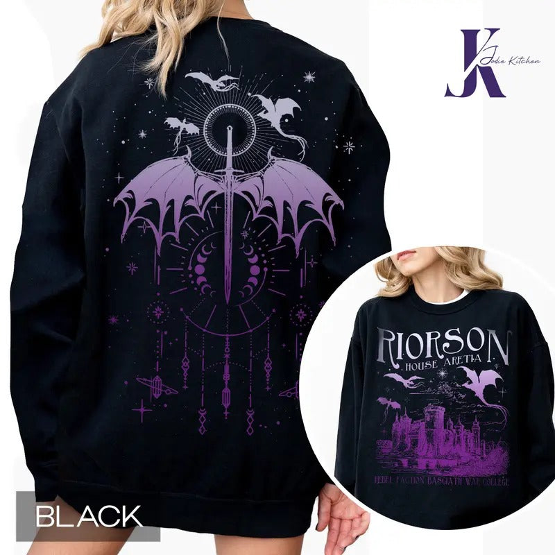Xaden Riorson House Comfort Colors Shirt, Fourth Wing Shirt, Dragon Rider Bookish, Iron Flame Shirt, Basgiath War...