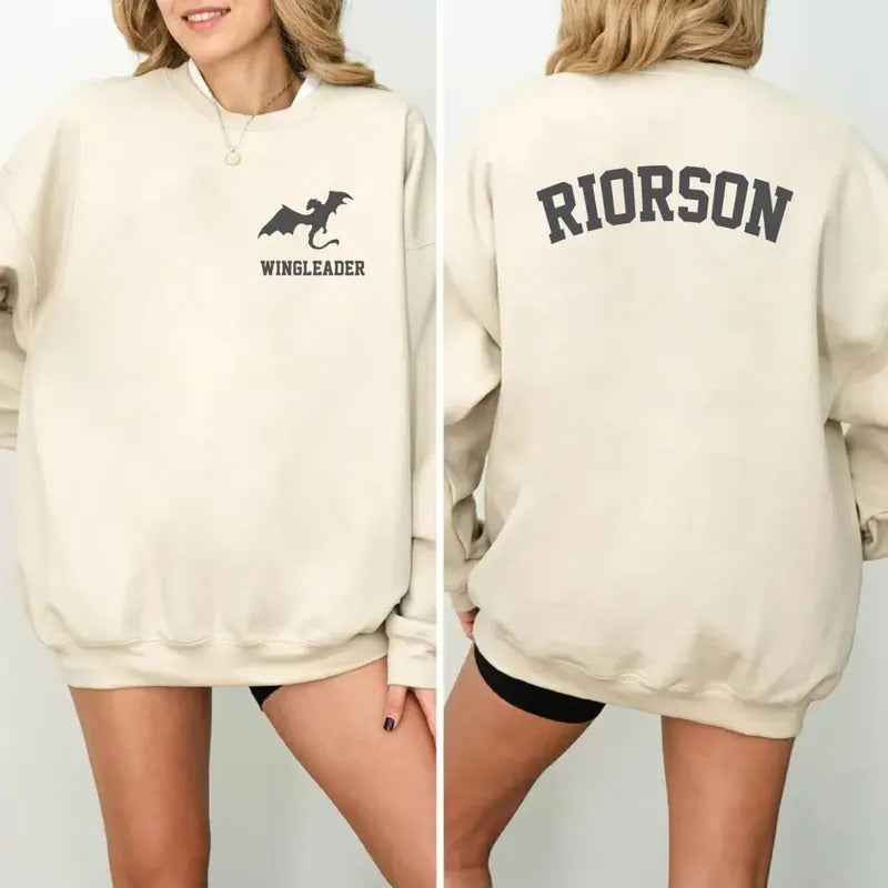 Xaden Riorson Wingleader Sweater, Fourth Wing Merch, Bookish Booktok Onyx Storm Reader Violence Shadow Daddy Onyx Storm...