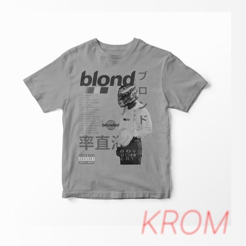 Y2K t-shirt Frank Ocean BL0ND ART, Blond album, Vintange Hoodie, Sweatshirt | InkThreadWorks.com
