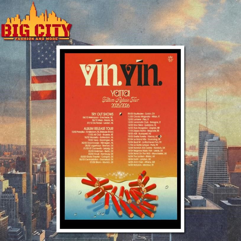 YĪN YĪN The Album Release Tour 26 Poster Shirt