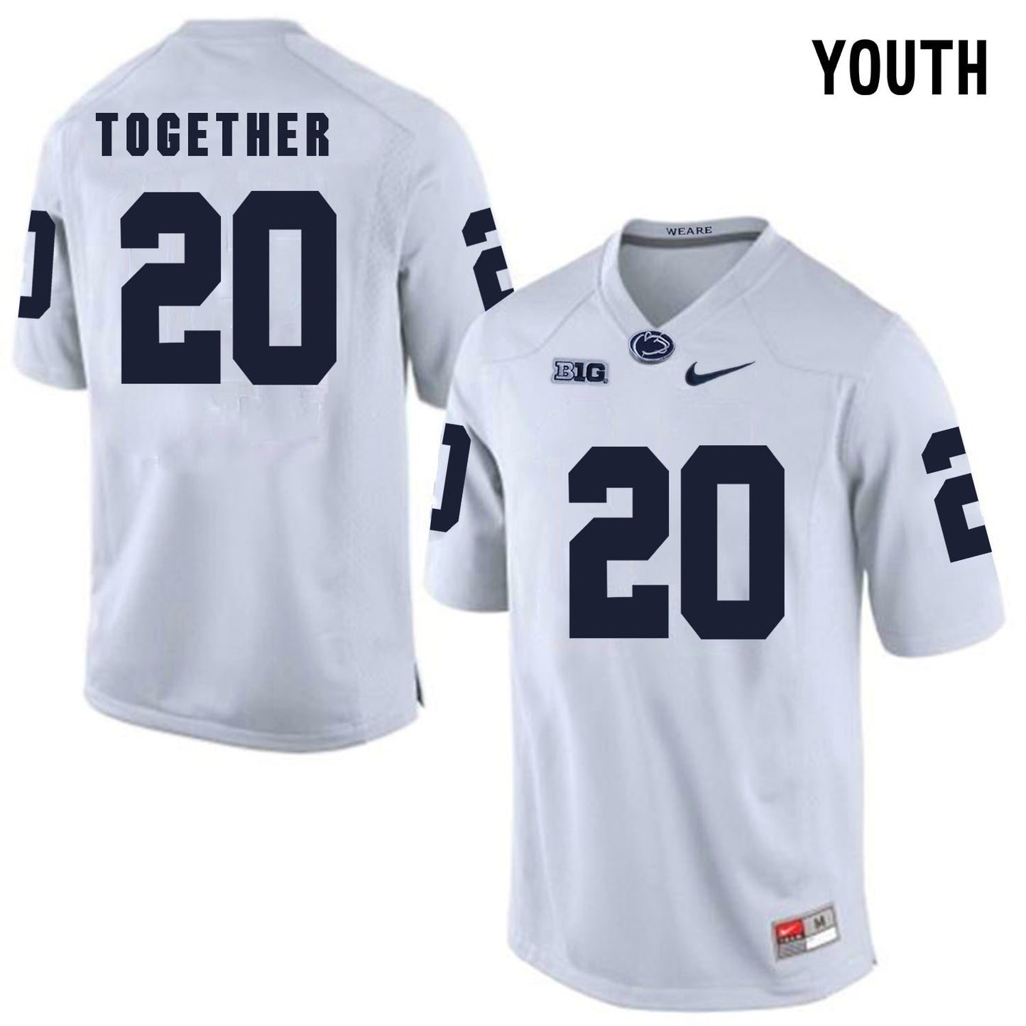 YOUTH Penn State TOGETHER 20 White