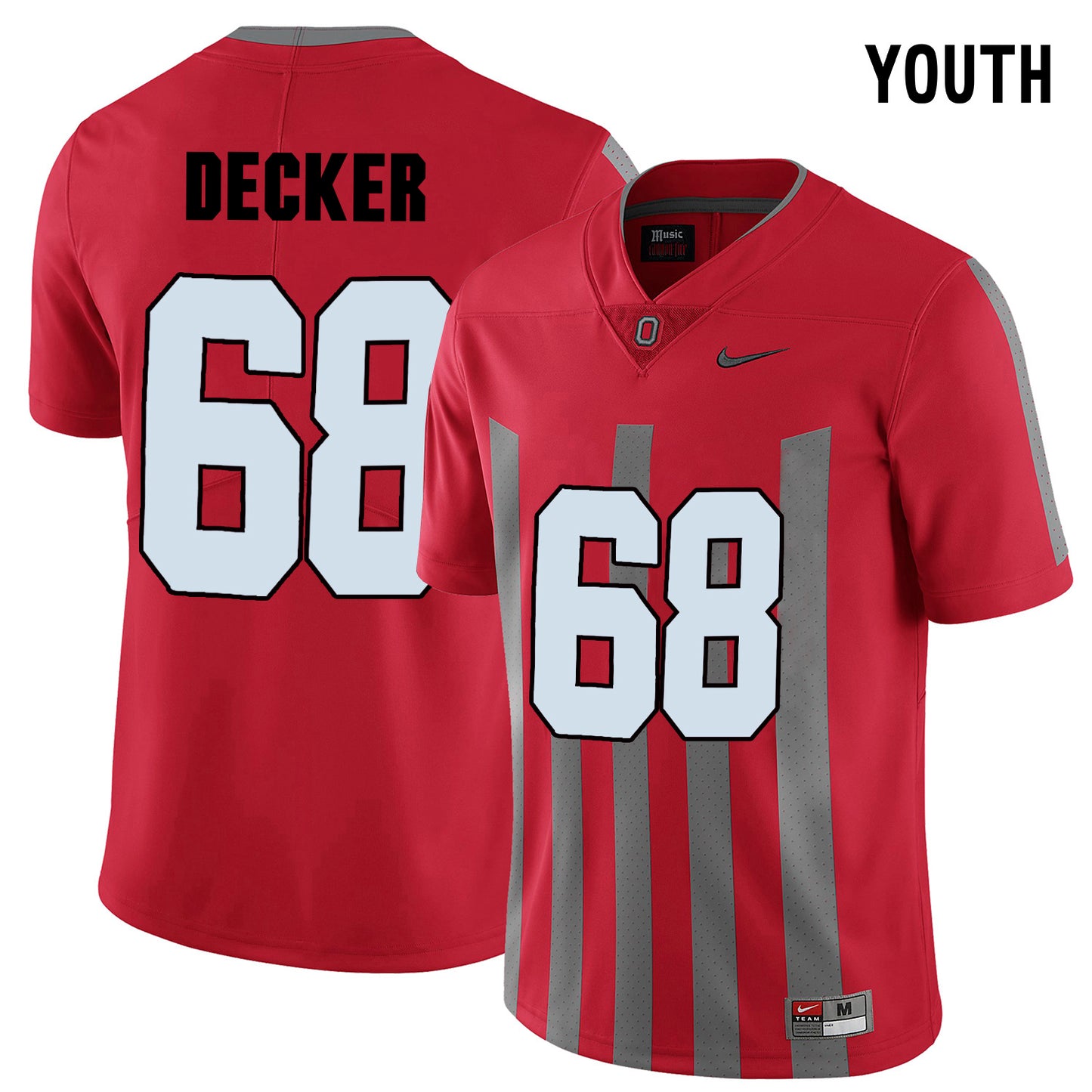 YOUTH Taylor Decker 68-Scarlet