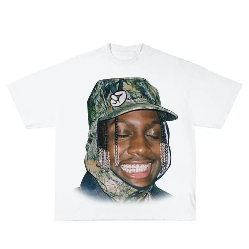 Yachty Inspired Vintage Graphic T-shirt Heavy Cotton Tee Basketball 90 s Styled Shirt Hiphop Vibes Y2K Aesthetic Throwback Classic Big Face Celebrity Tee