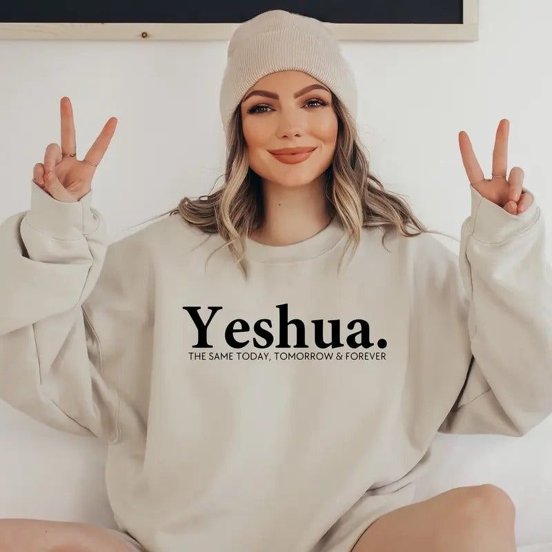Yeshua Christian Sweatshirt Jesus Loves You Comfort Colors Tees Christian Shirt Jesus Shirt Bible Verse Shirt Christian Merch Tee