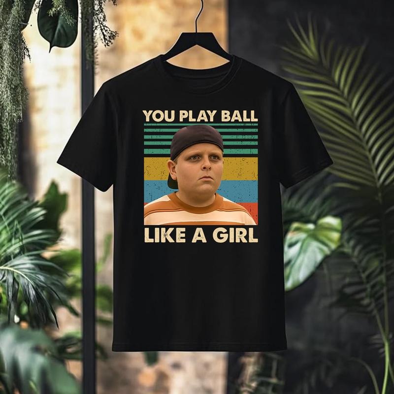 You Play Ball Like A Girl Vintage Retro Unisex T-Shirt Hoodie, Sweatshirt | InkThreadWorks.com