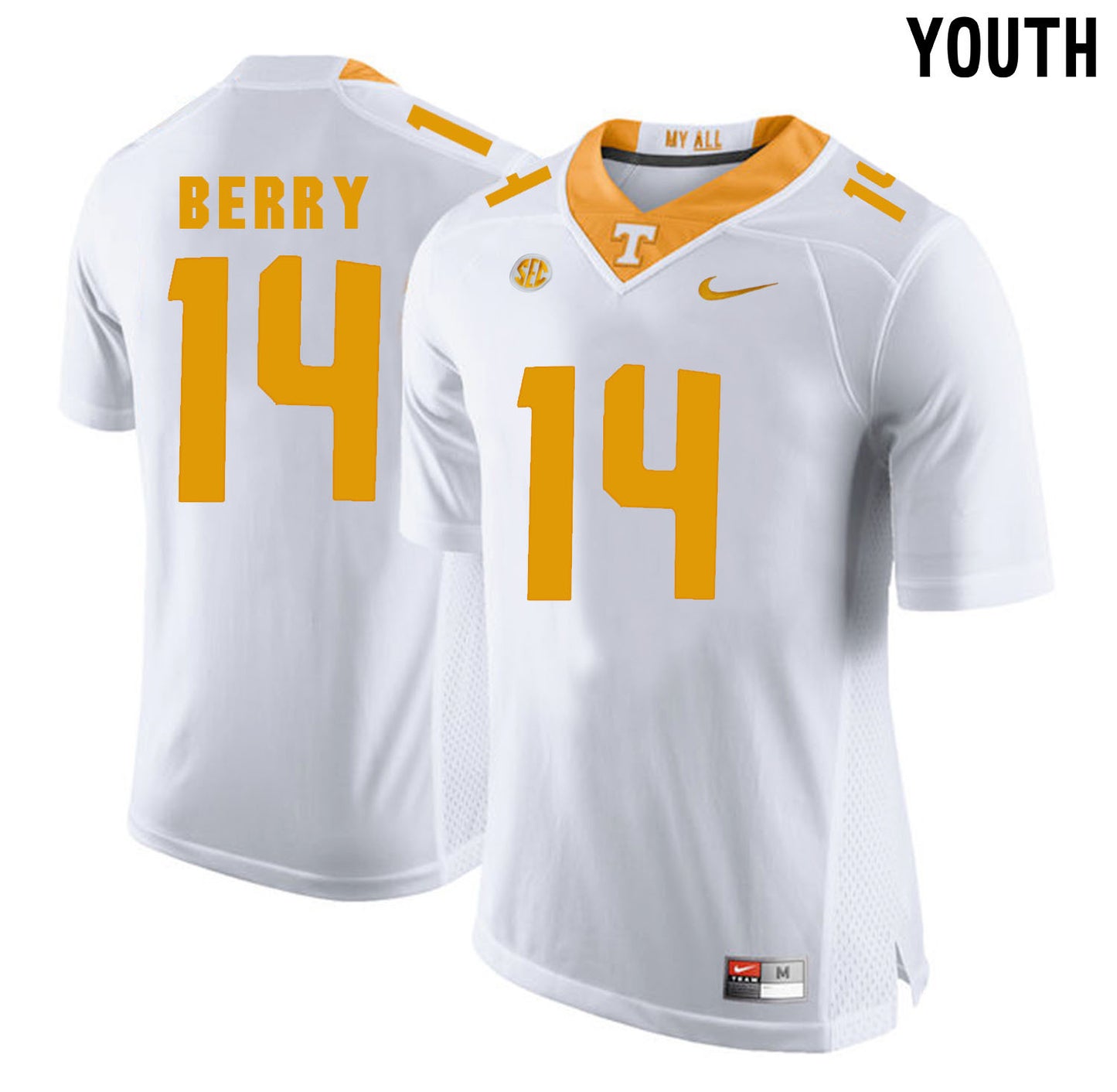 Youth Eric Berry 14 White