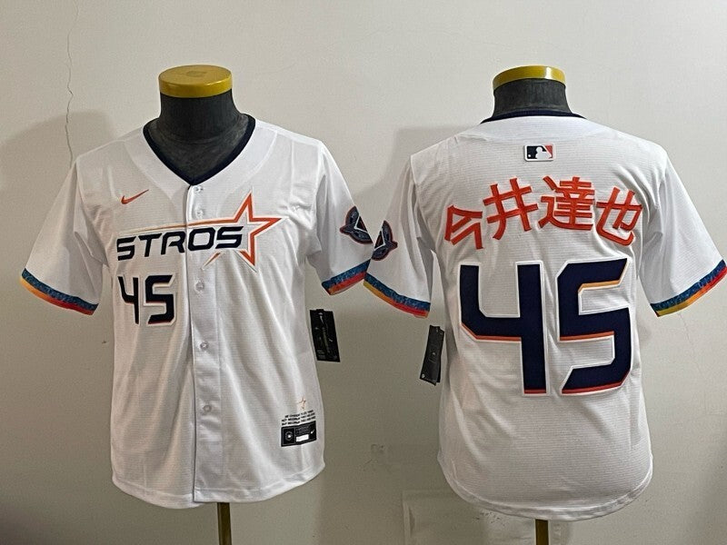 Youth Houston Astros #45 Tatsuya Imai Astros 4 Edition Youth