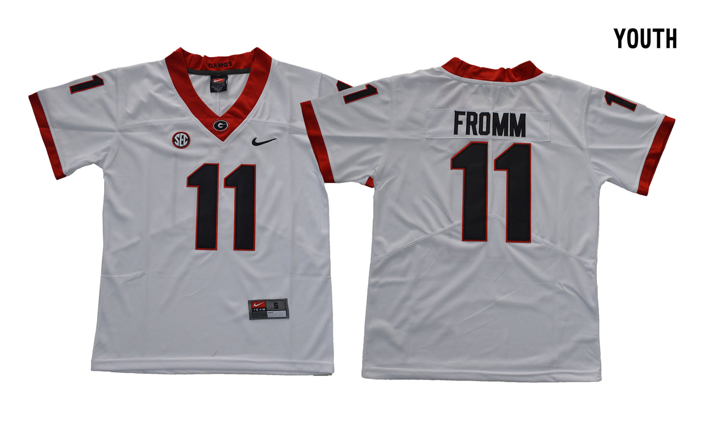 Youth Jake Fromm 11 White Legend Edition