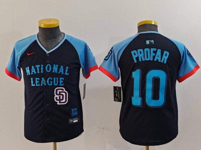 Youth San Diego Padres #10 Jurickson Profar Padres 24 All-Star Youth Style 1