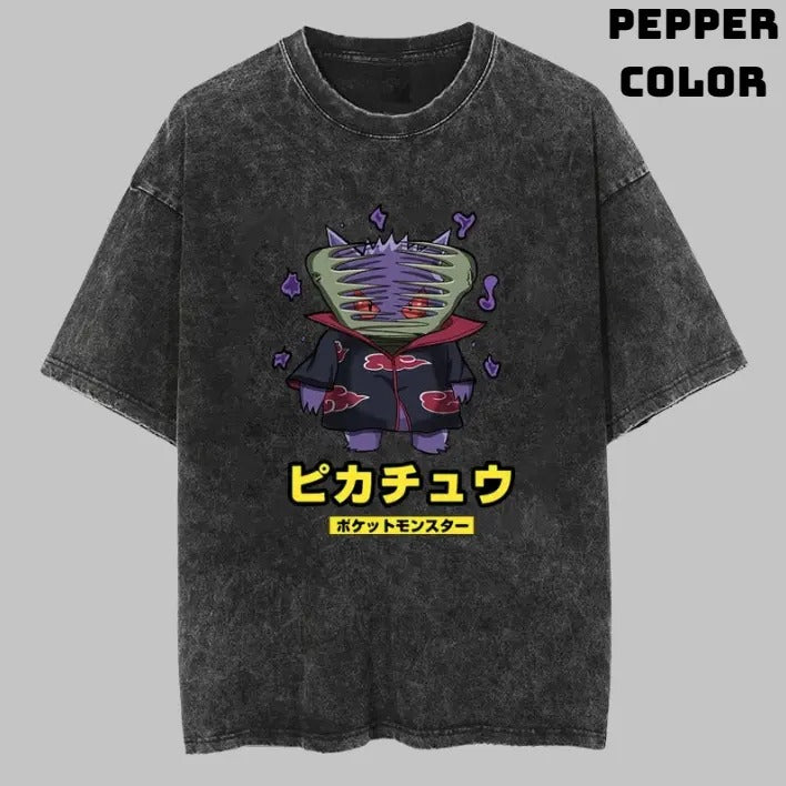 Zetsu Gengar Vintage Graphic Tees, Gengar T-Shirt, Naruto Shirts, Pokemon Shirts, Unisex Anime Manga Shirt Top Menswear Womenswear Streetwear