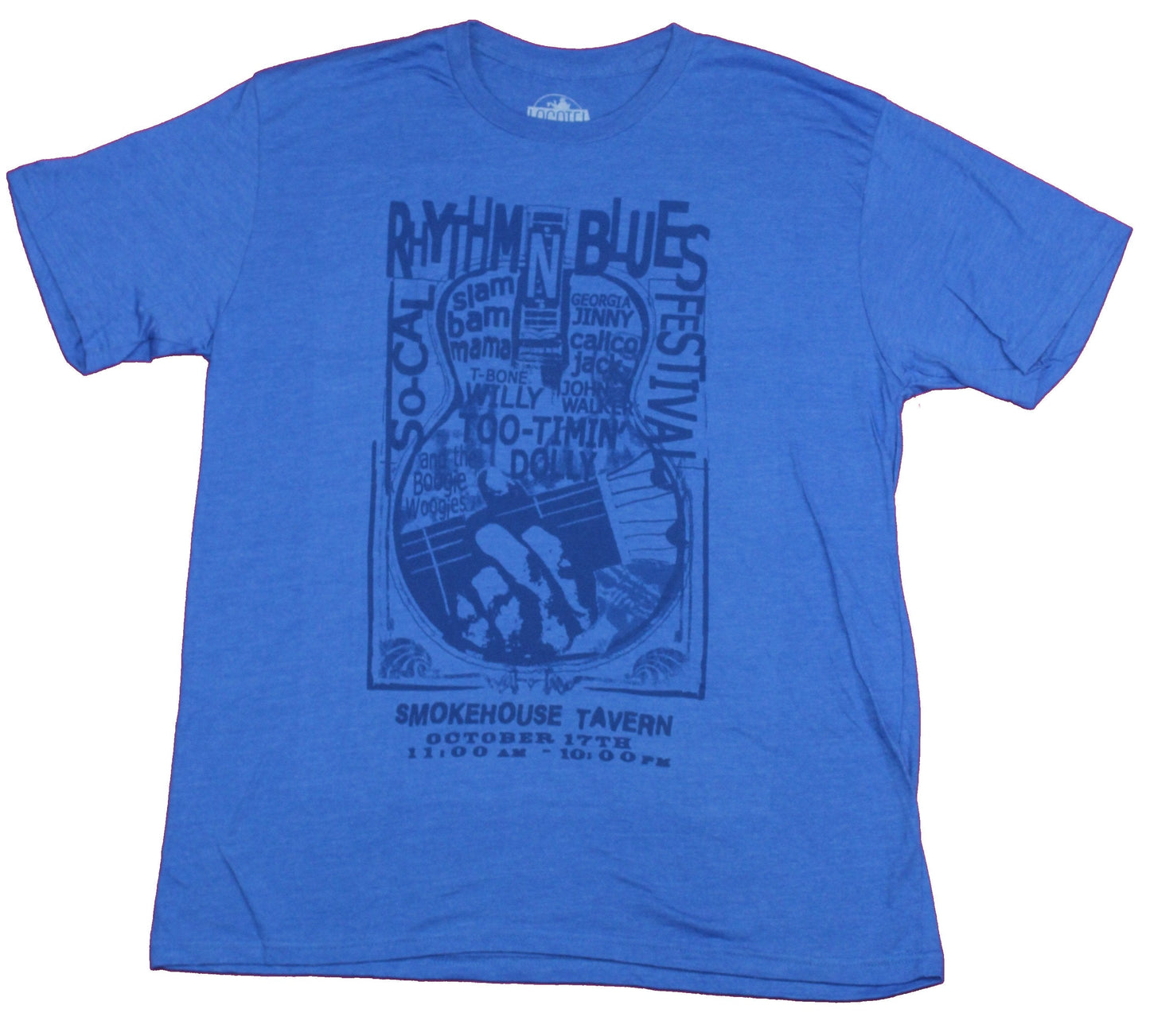 Rhythm and Blues Mens T-Shirt- Smokehouse Tavern Gig Poster Image