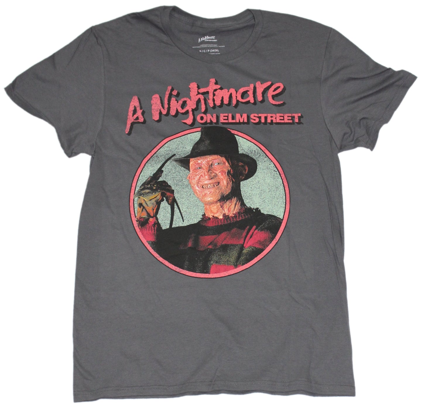 Nightmare on Elm Street Mens T-Shirt - Freddy Photo Circle Image