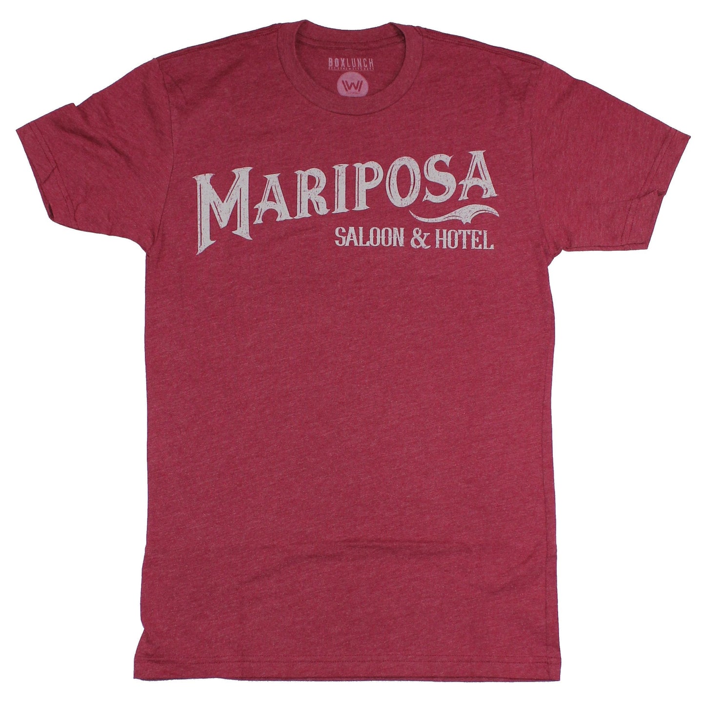 Westworld Mens T-Shirt - Mariposa Bar And Hotel Distressed Logo