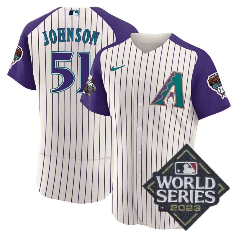 arizona diamondbacks #51 randy johnson throwback 2001 flex base jersey
