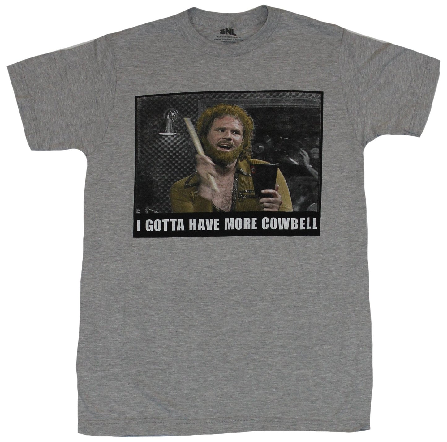 Saturday Night Live Mens T-Shirt -Gotta Have More Cowbell Ferrell Photo Image