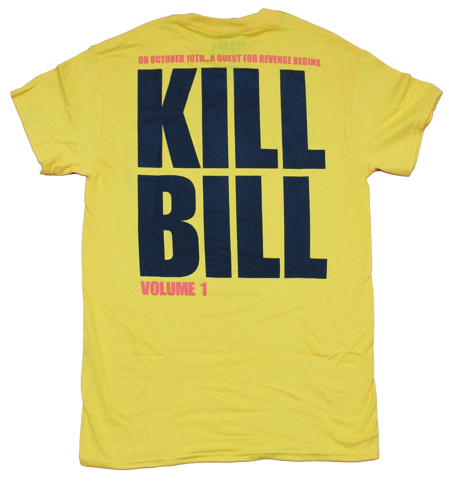 Kill Bill Mens T-Shirt - Beatrix Bride Photo Box Front Big Letter Back