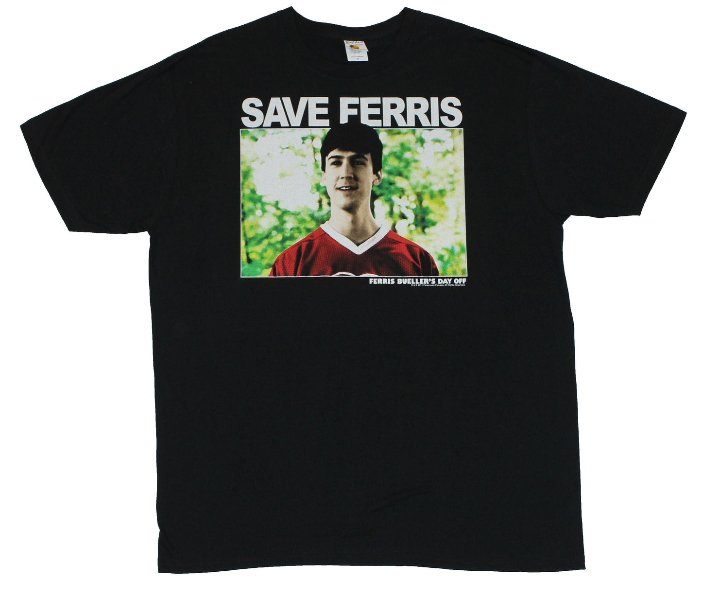 Ferris Buellers Day Off Mens T-Shirt - Cameron Fry Photo Image on Black