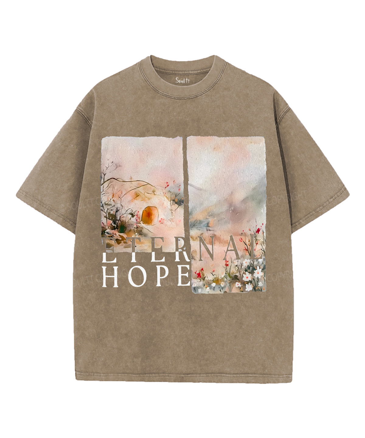 Enernal Hope Unisex Washed Christian T-shirt