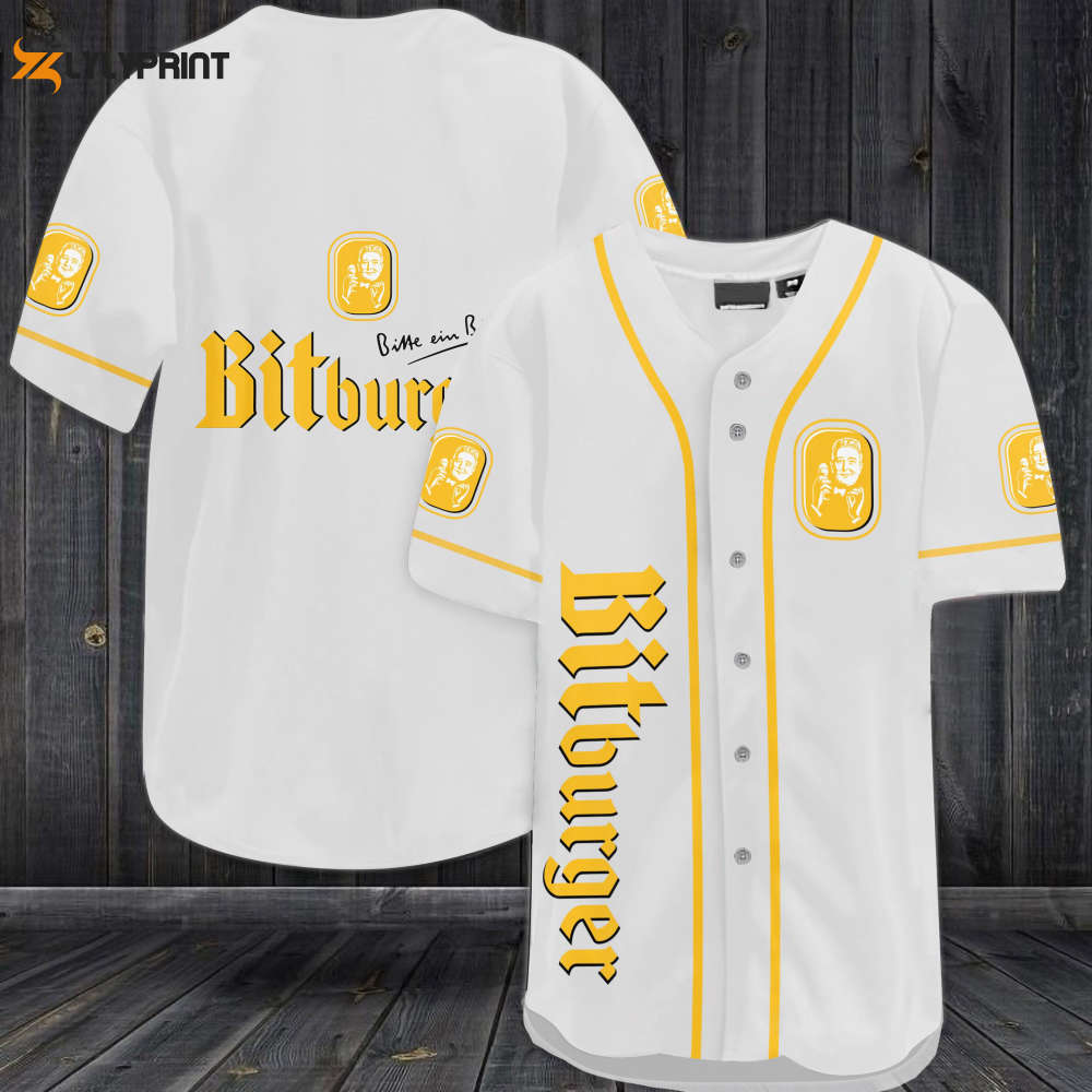 Bitburger Beer Baseball Jersey - lylyprint.com