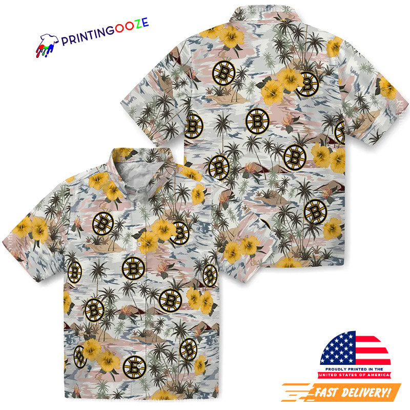 Boston Bruins Ice Hockey Hawaiian Shirt No. 4