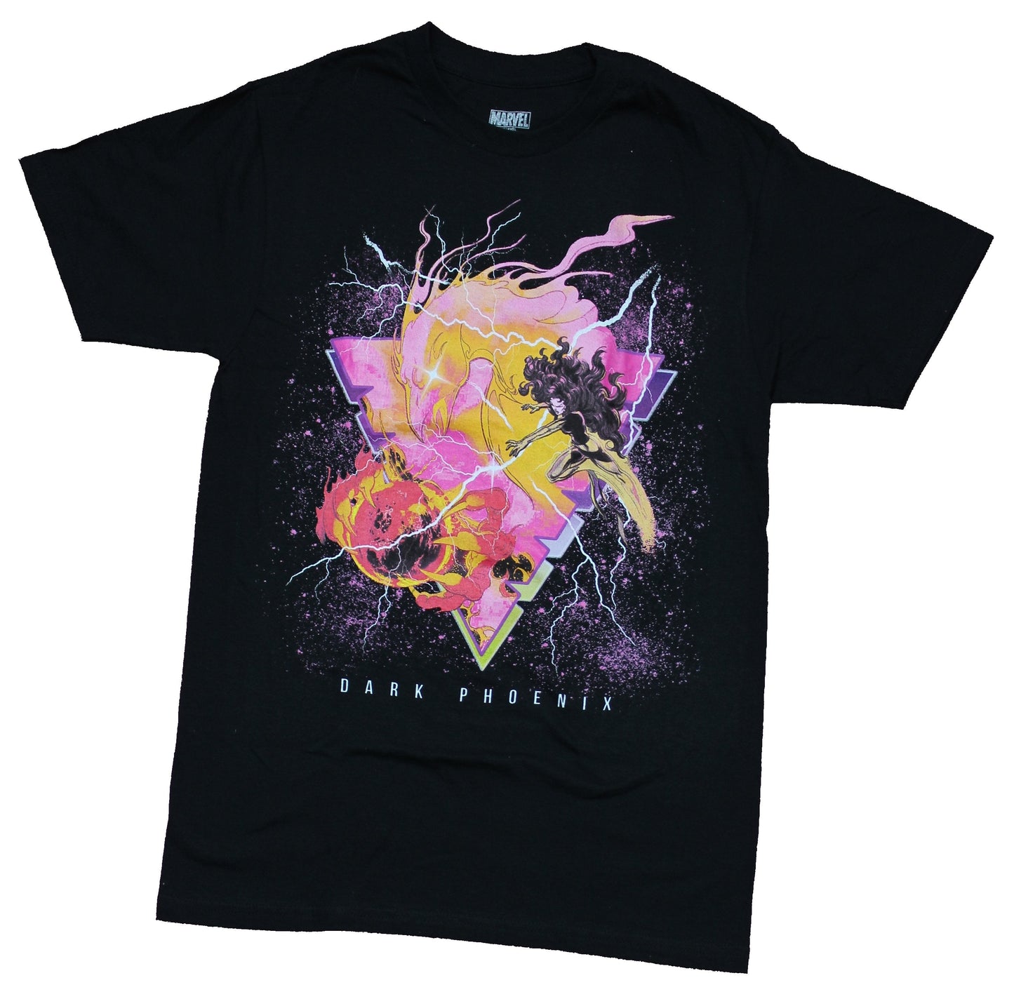 Uncanny X-Men Mens T-Shirt - Dark Phoenix Pink Explosion Image Hoodie, Sweatshirt | InkThreadWorks.com