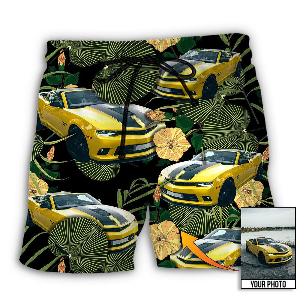 Car Cool Various Style Custom Photo Trendy Aloha Hawaiian Beach Shorts