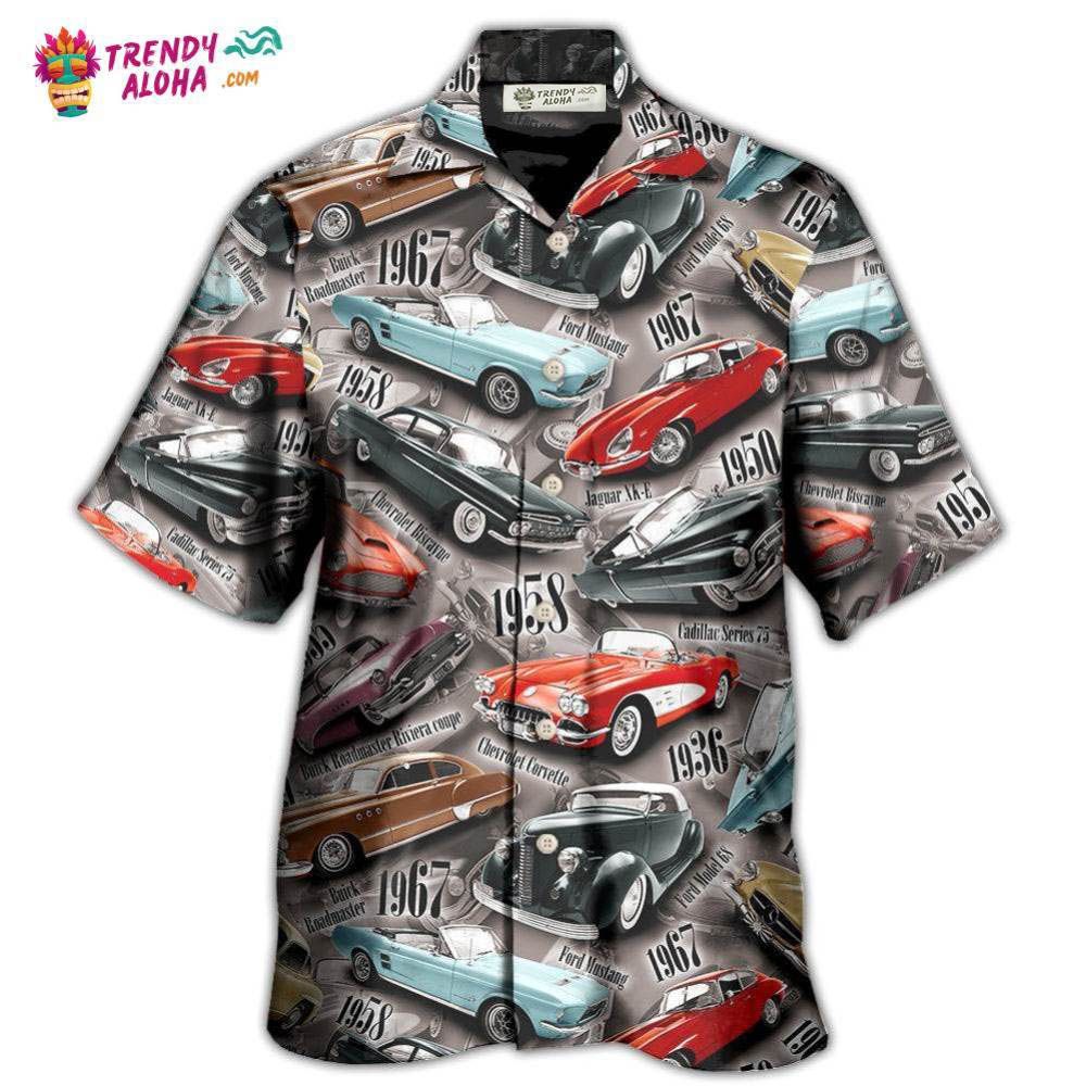 Car Old Vintage For Car Lovers Hawaiian Shirt - Trendy Aloha