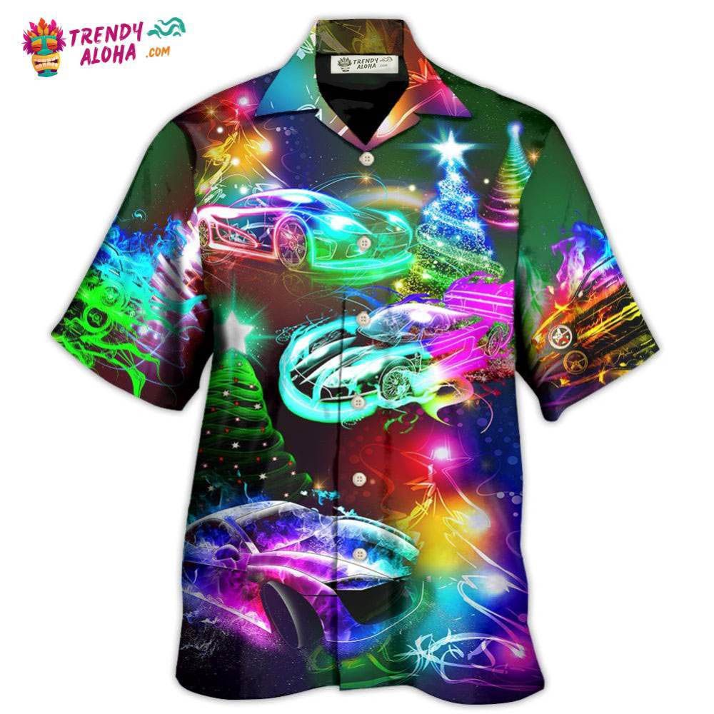 Car Racing Christmas Merry Everything Happy Always Hawaiian Shirt - Trendy Aloha