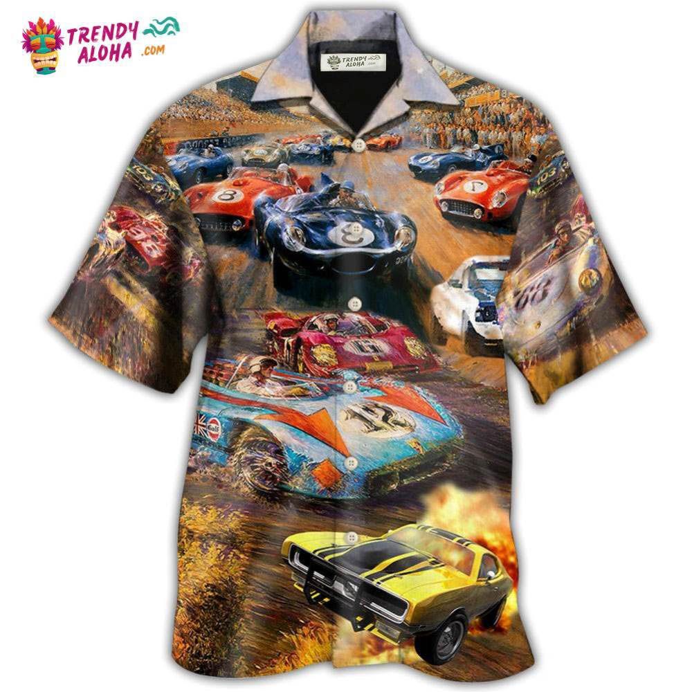 Car Racing Fast Style Hawaiian Shirt - Trendy Aloha