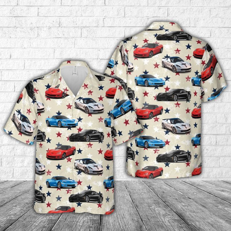 Chevrolet Corvette (C6), 4Th Of July Trendy Hawaiian Shirt