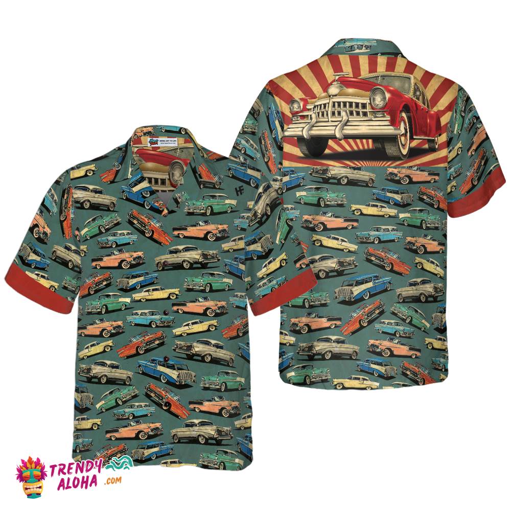 Classic Vintage Car Hawaiian Shirt