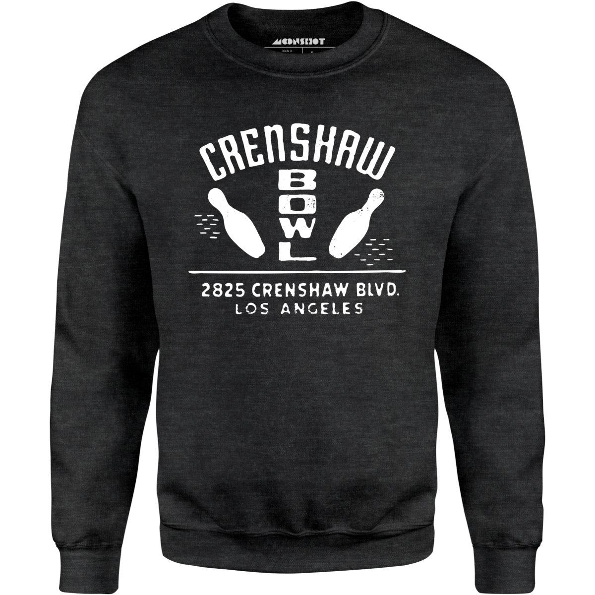 Crenshaw Bowl - Los Angeles, CA - Vintage Bowling Alley - Unisex Sweatshirt