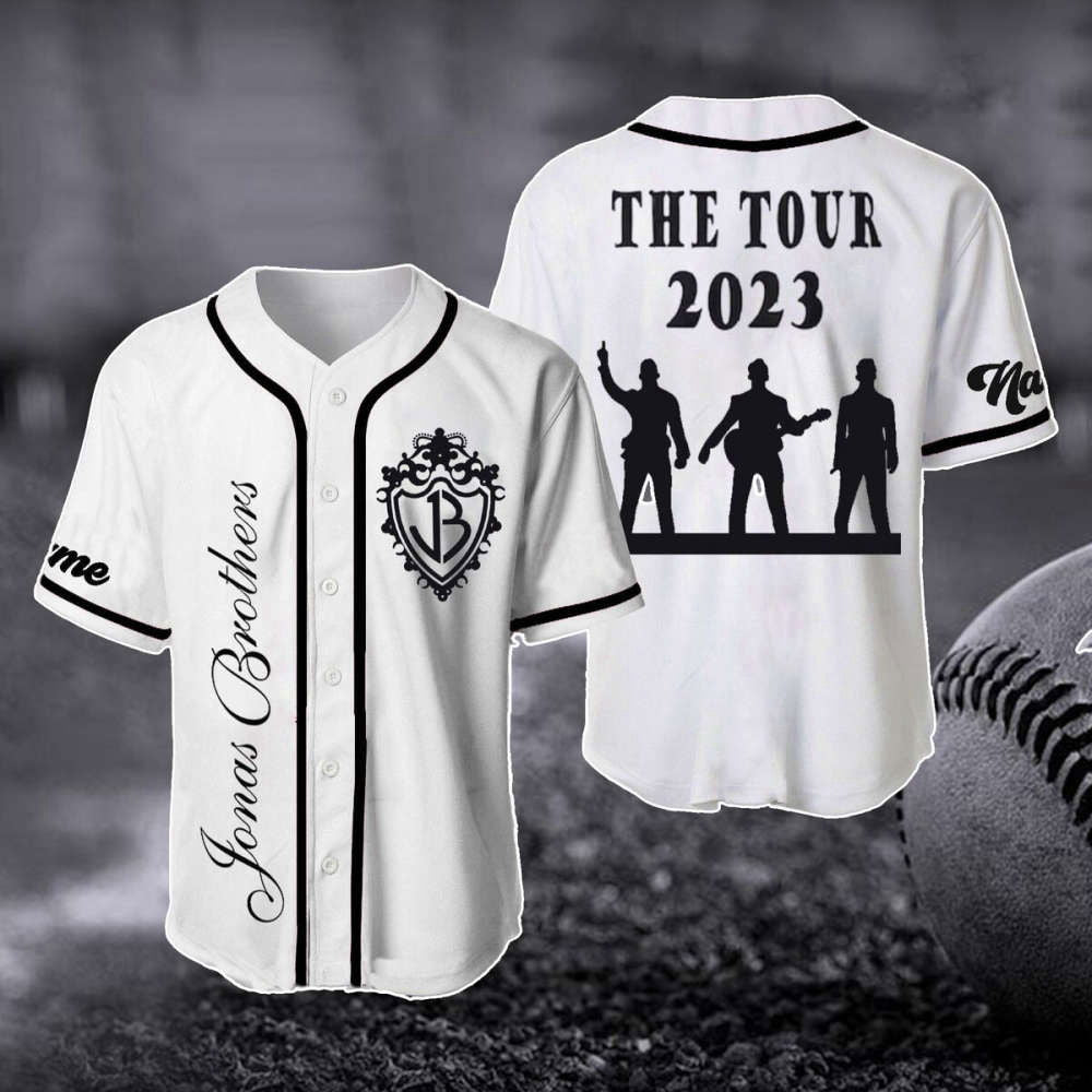 Custom Jonas Brothers The Tour 2023 Baseball Jersey - 5 Album 1 Night Tour Merch - Aopprinter