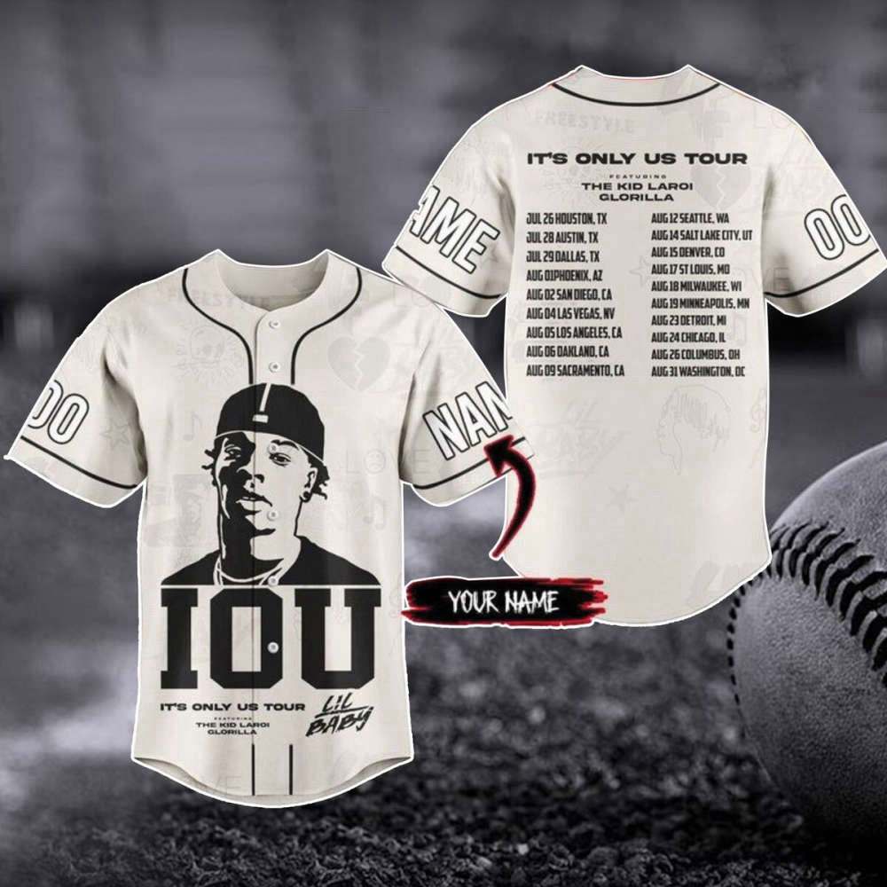 Custom Lil Baby Baseball Jersey – Exclusive US Tour Shirt & Merch – Perfect Gift for Music Fans