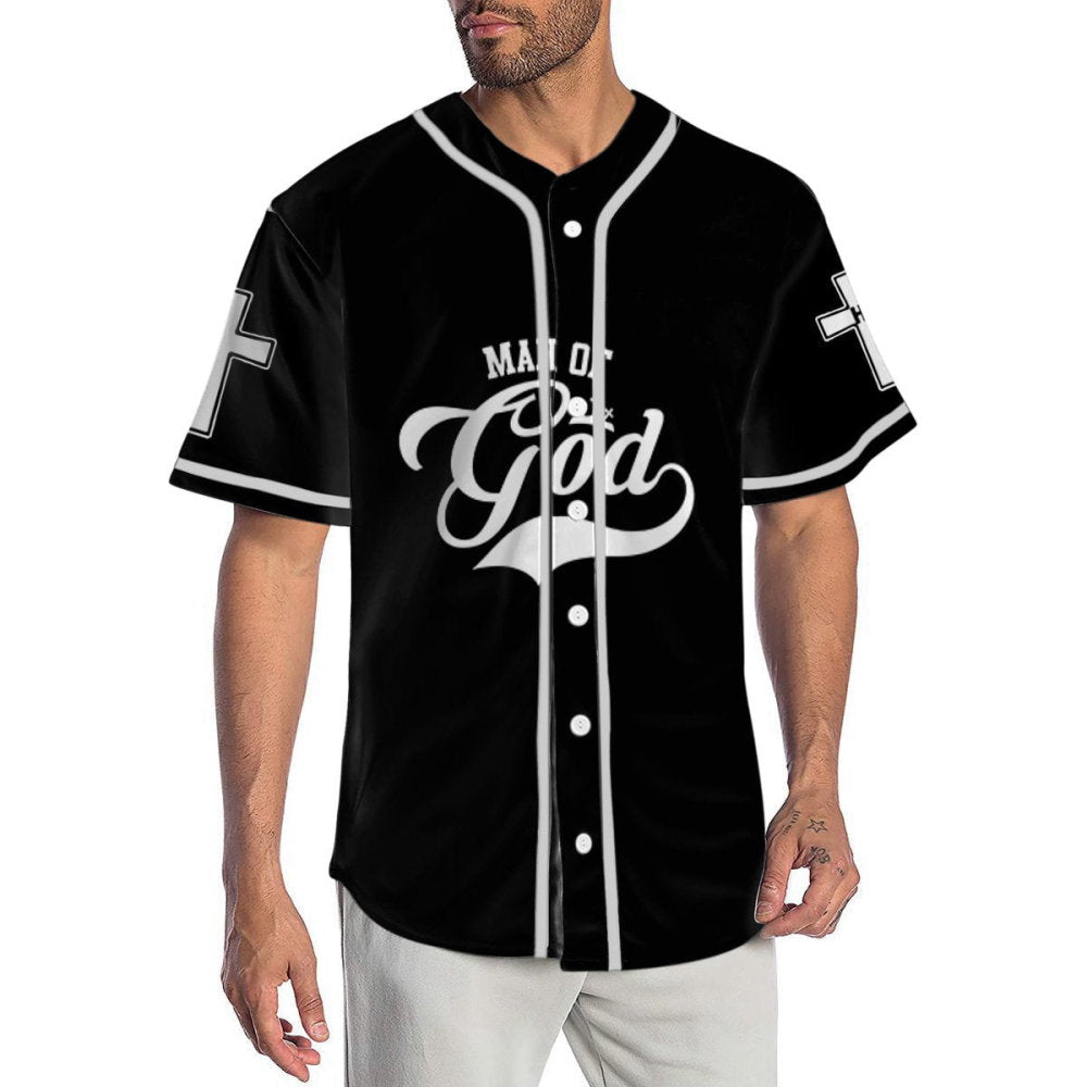 Custom Man Of God Baseball Jersey | Colorful | Adult Unisex | S – 5XL Full Size