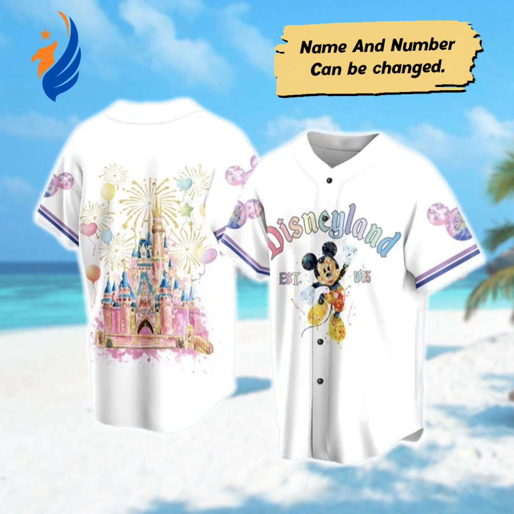 Custom Mickey Mouse Baseball Jersey - Cartoon Basketball Team Shirt Perfect Birthday Gift for Kids & Adults Magic Kingdom Trip Attire - Bafud