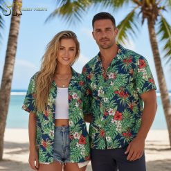 Tactical Aloha Shirt Military Pattern Hawaiian Gun Shirt Short Sleeve Button Up