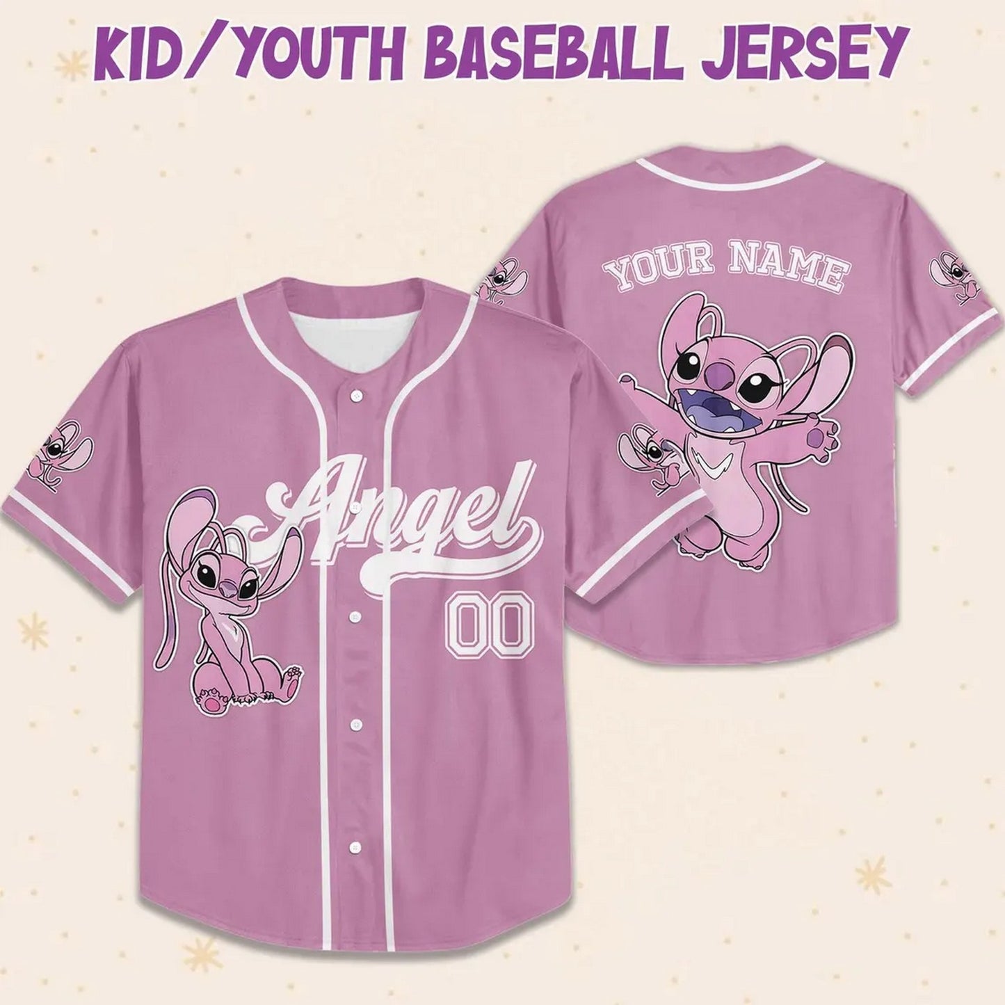 Custom Name And Number Angel Stitch Simple Purple Baseball Jersey