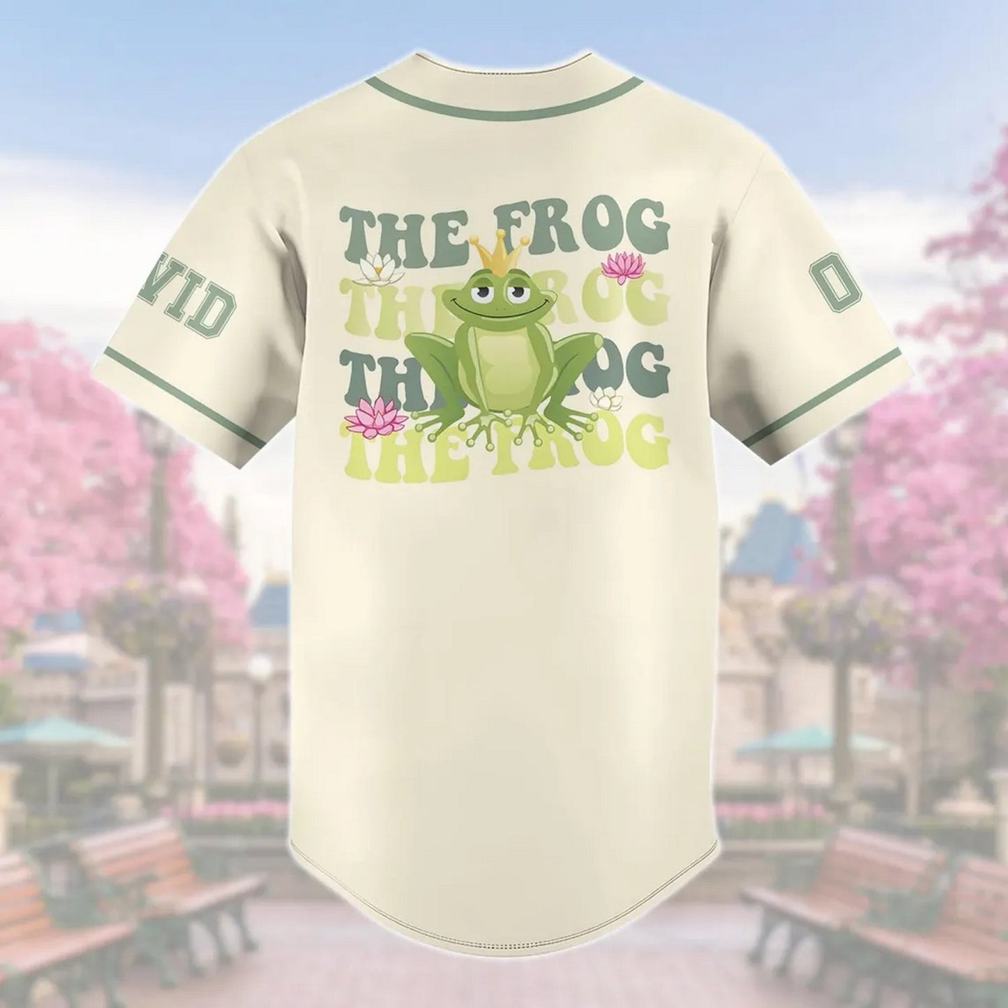 Custom Name And Number Walt Disney World Princess And The Frog Baseball Jersey
