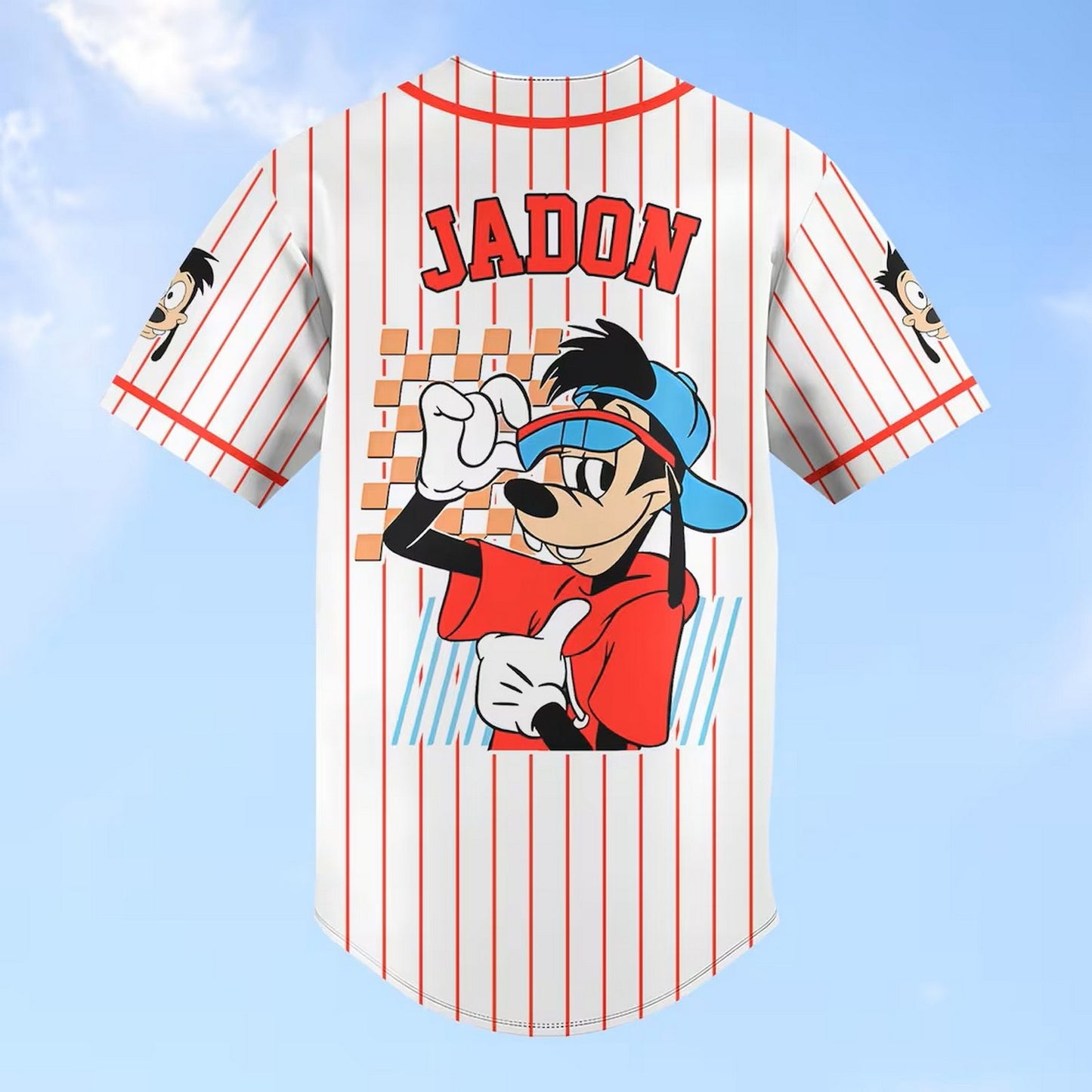 Custom Name Disney Max Goof Baseball Jersey