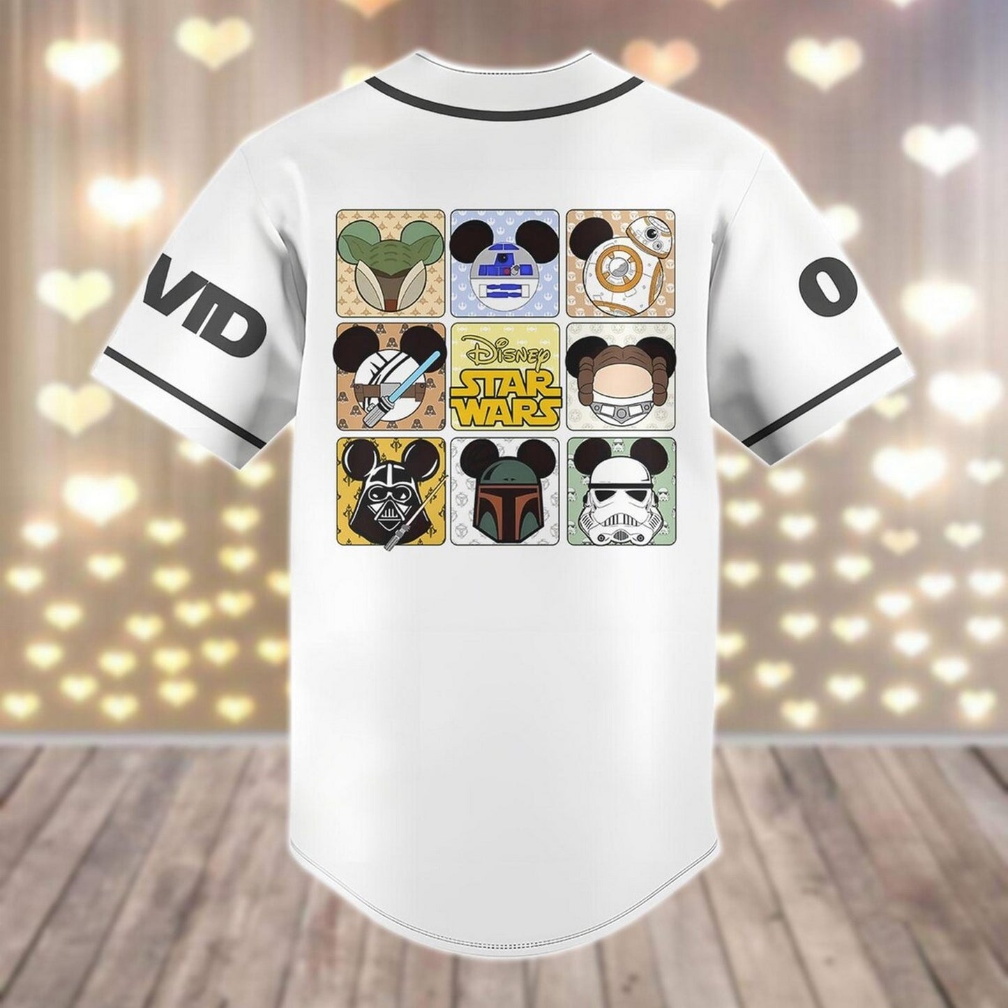 Custom Name Disney Star Wars Darth Vader Mickey Baseball Jersey