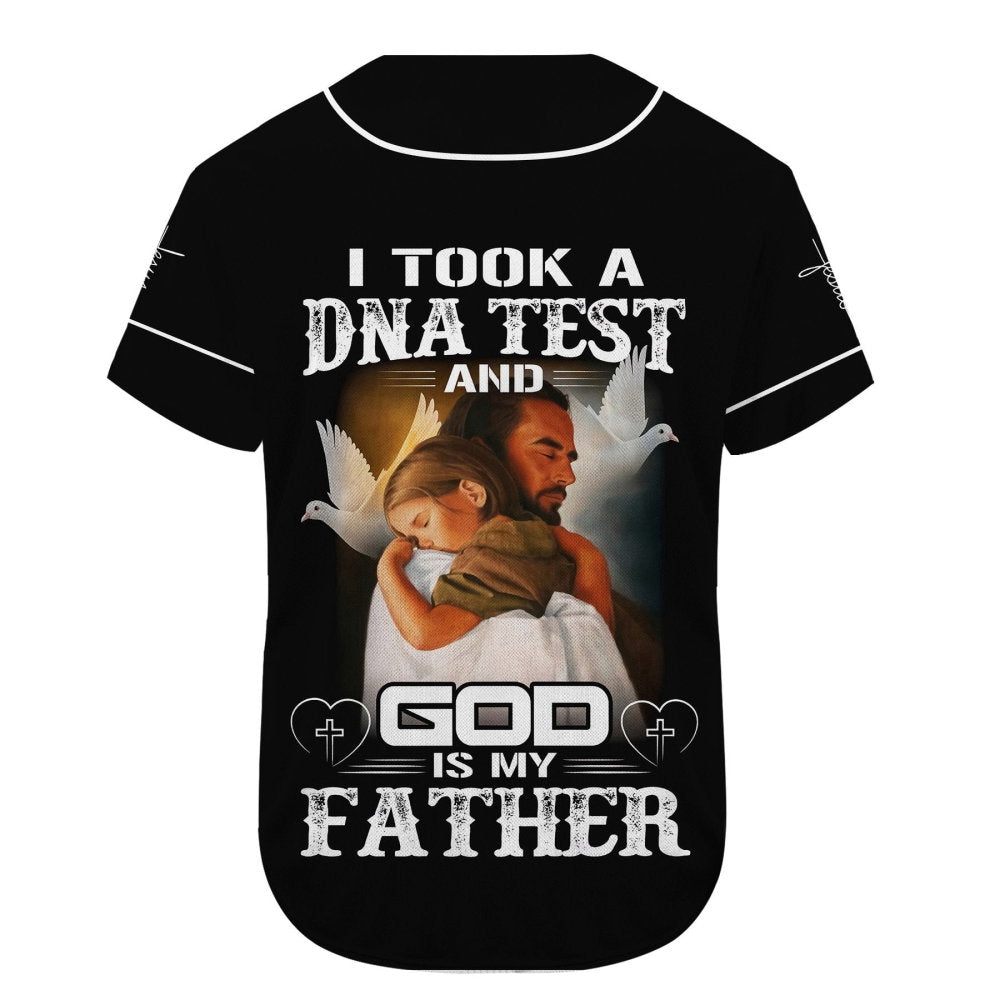 Custom name God Is My Father Baseball Jersey | Colorful | Adult Unisex | S – 5XL Full Size