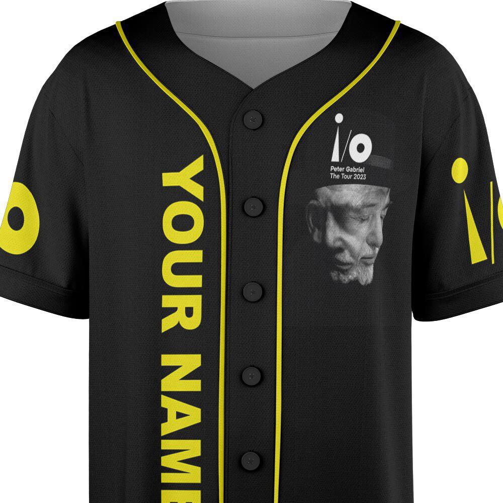 Custom Name Peter Gabriel 73rd Anniversary 1950-2023 Tour Music Baseball Jersey - lylyprint.com