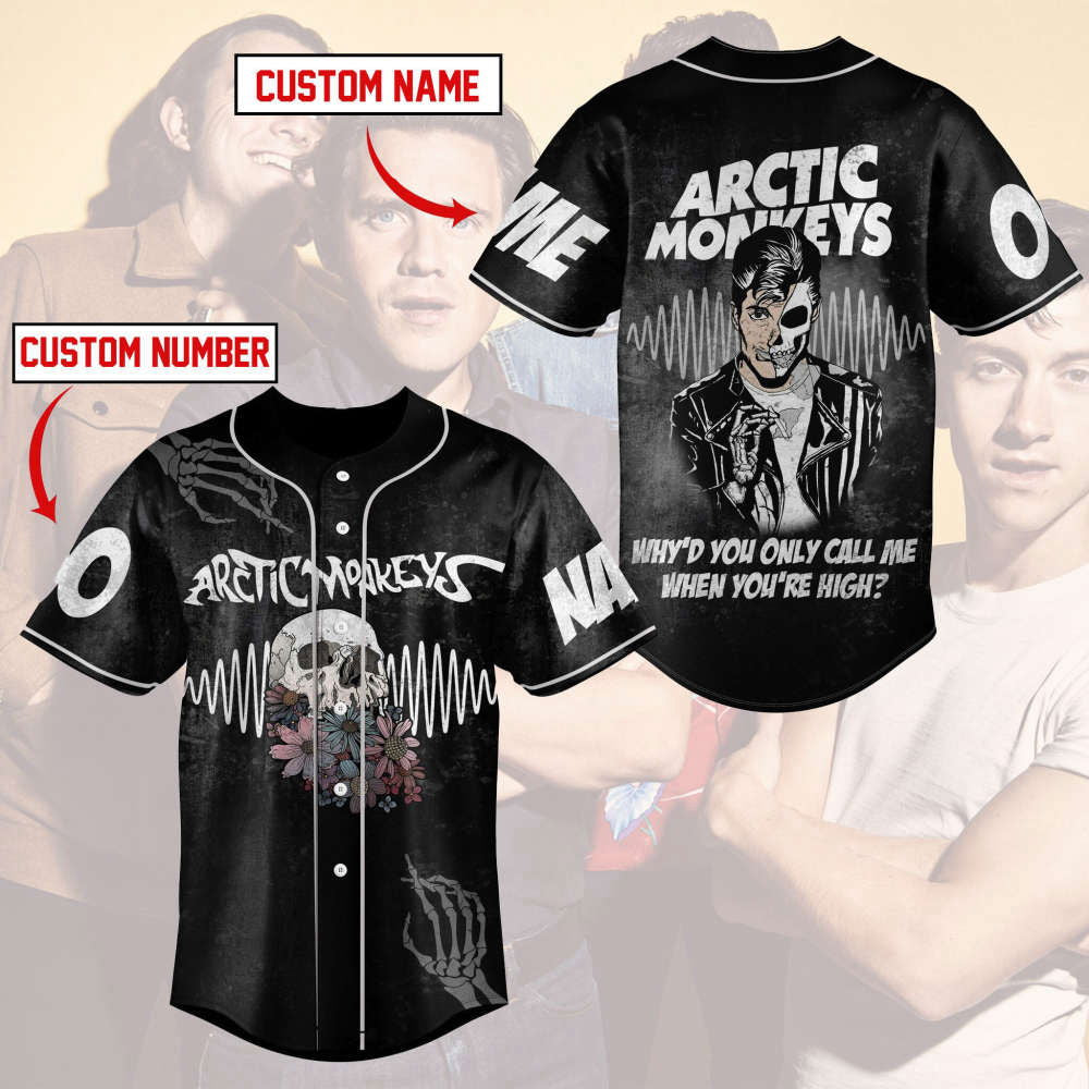 Customized Arctic Monkeys Baseball Jersey AM 2023 Tour Shirt Music Concert Merch - Aopprinter