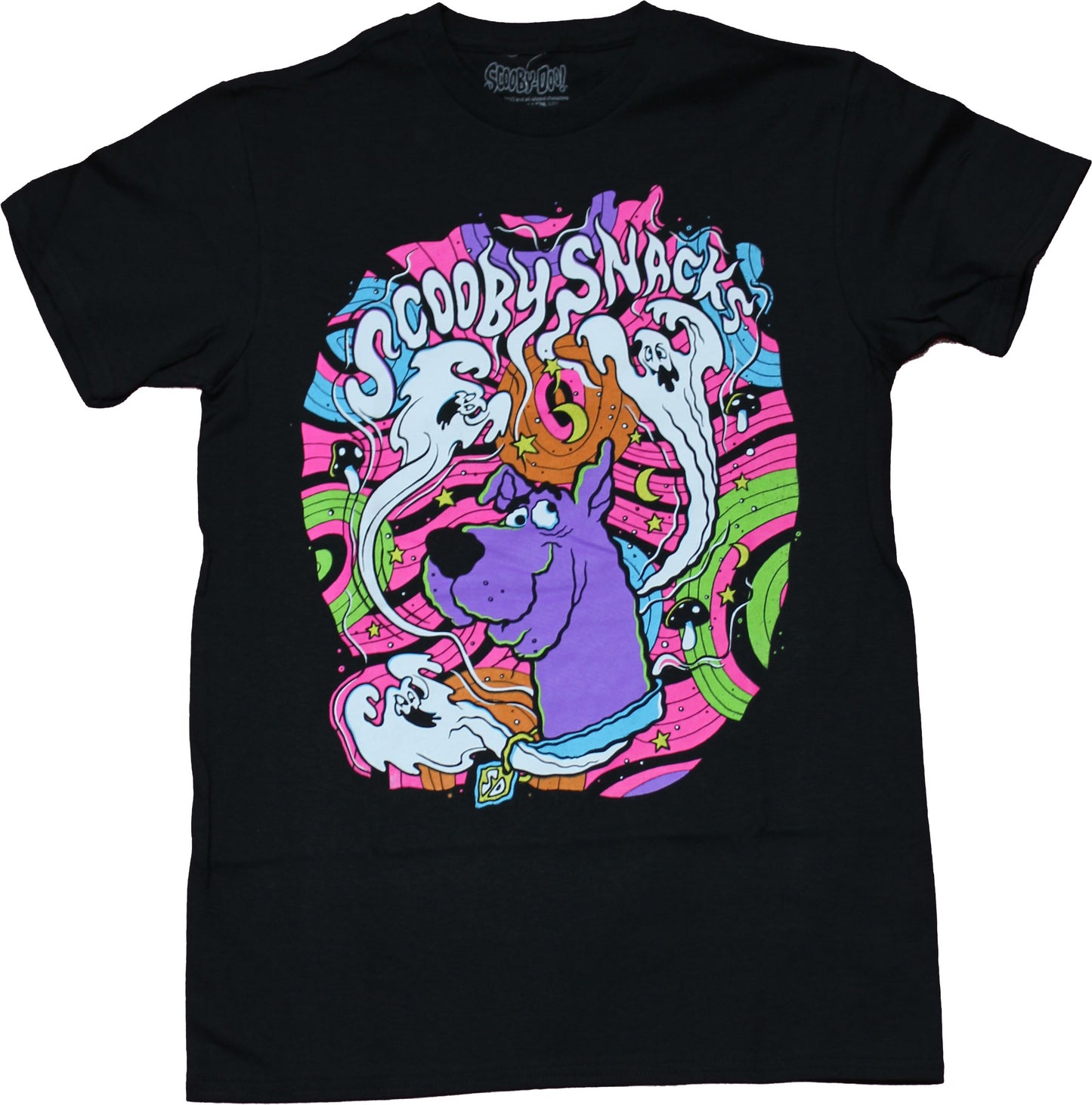 Scooby Doo Mens T-Shirt - Scooby Snacks Trippy Head Shot Image