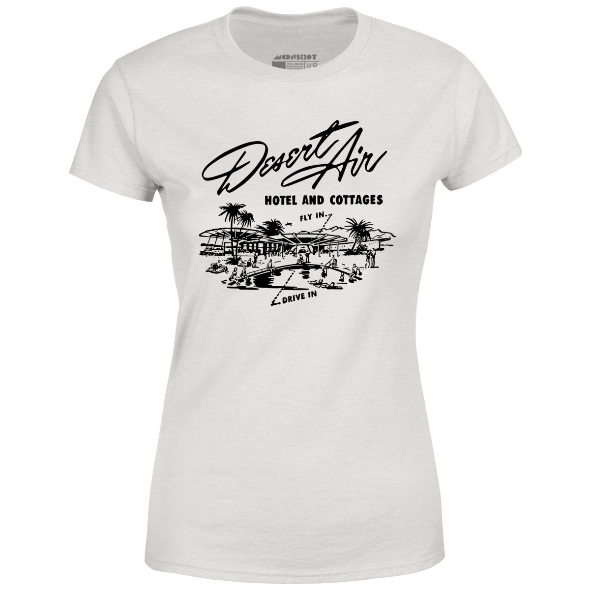 Desert Air Hotel & Cottages v2 - Vintage Palm Springs, CA - Women's T-Shirt