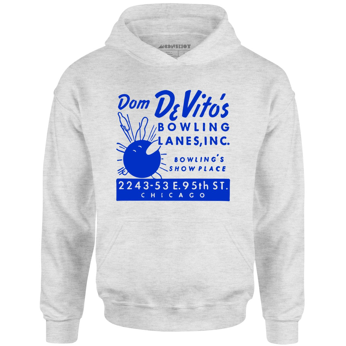 Dom DeVito's - Chicago, IL - Vintage Bowling Alley - Unisex Hoodie