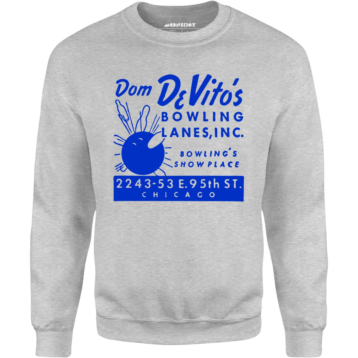 Dom DeVito's - Chicago, IL - Vintage Bowling Alley - Unisex Sweatshirt