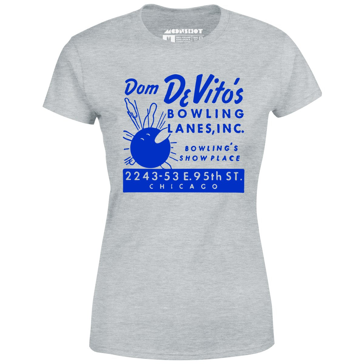 Dom DeVito's - Chicago, IL - Vintage Bowling Alley - Women's T-Shirt